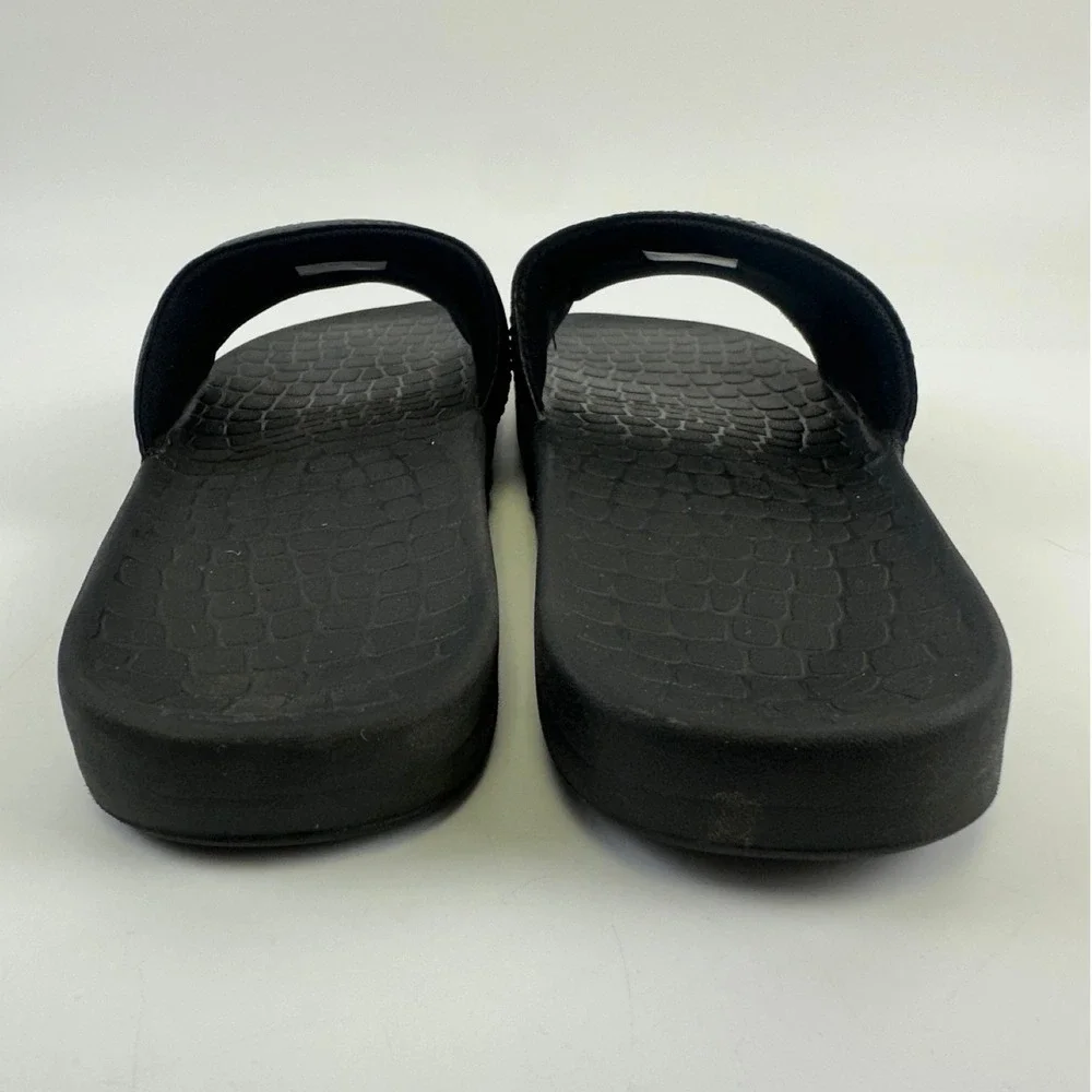 Lacoste Fraisier Slide Sandals Black Sporty Slip On Lightweight Casual Mens 9
